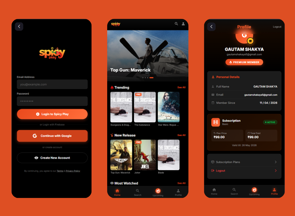 Spicy Play Application